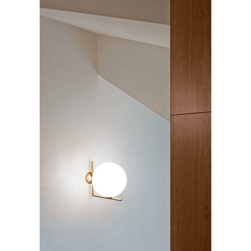 [product_category]-Flos Ic Light C/W1 Wall/Ceiling Lamp, Brass-Flos-8059607003527-F3178059-FLO-3