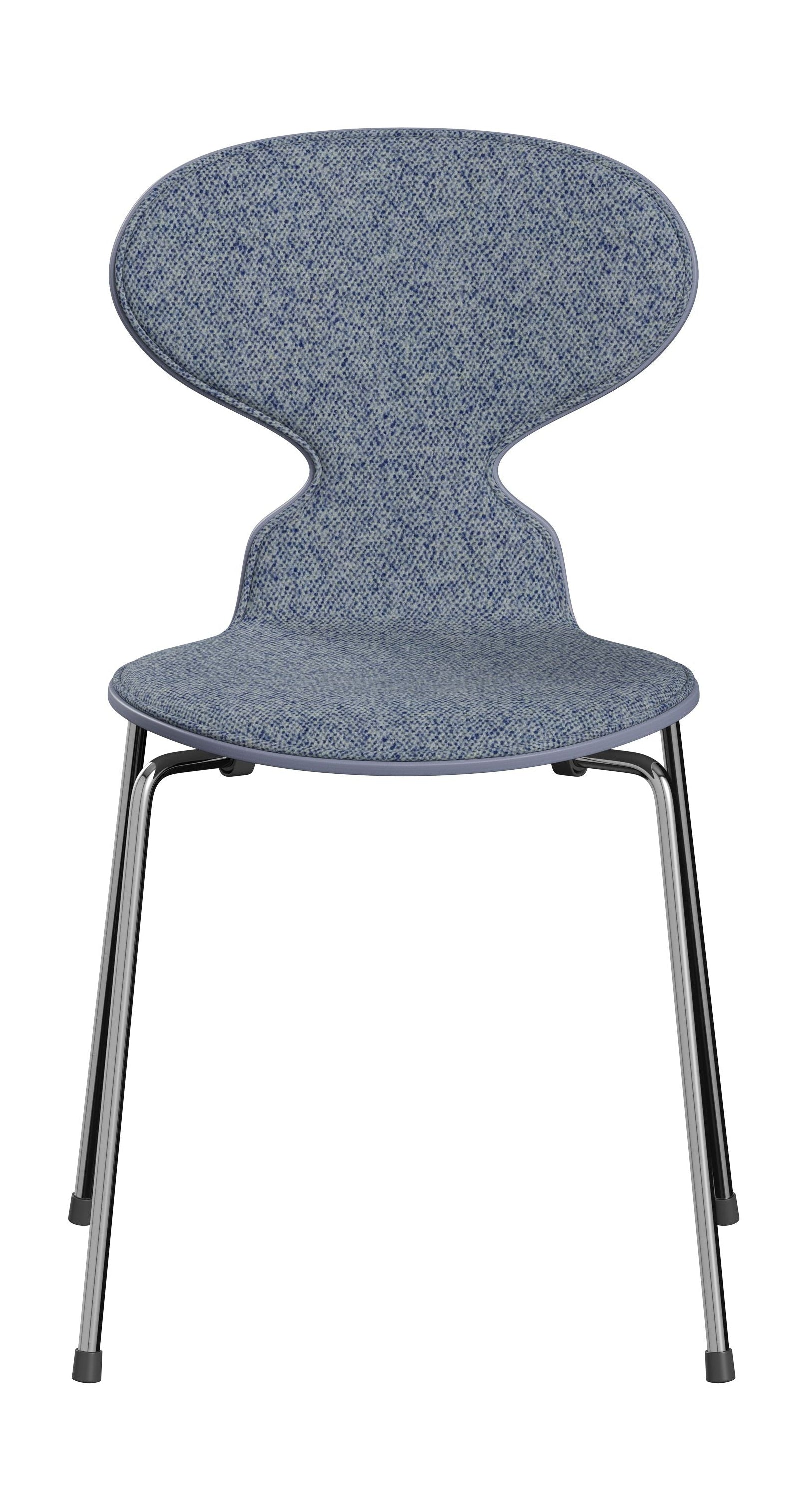 [product_category]-Fritz Hansen 3101 Ant Chair Front Upholstered, Shell: Colored Veneer Lavender Blue, Upholstery: Vanir Textile Light Blue, Base: Steel/Chrome-Fritz Hansen-3101-Colored-Lavender-Blue-Vanir-Light-Blue-Chrome-FRI-1