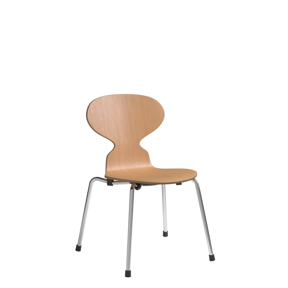 [product_category]-Fritz Hansen 3101 Children's Ant Chair, Clear Laquered Veneer/Oregon Pine-Fritz Hansen-5702370002060-840226-FRI-1