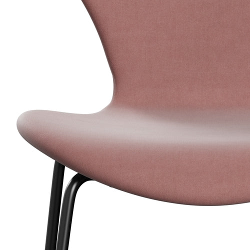 [product_category]-Fritz Hansen 3107 Chair Full Upholstery, Black/Belfast Velvet Misty Rose-Fritz Hansen-3107FU-BEL593-DRBL-FRI-6