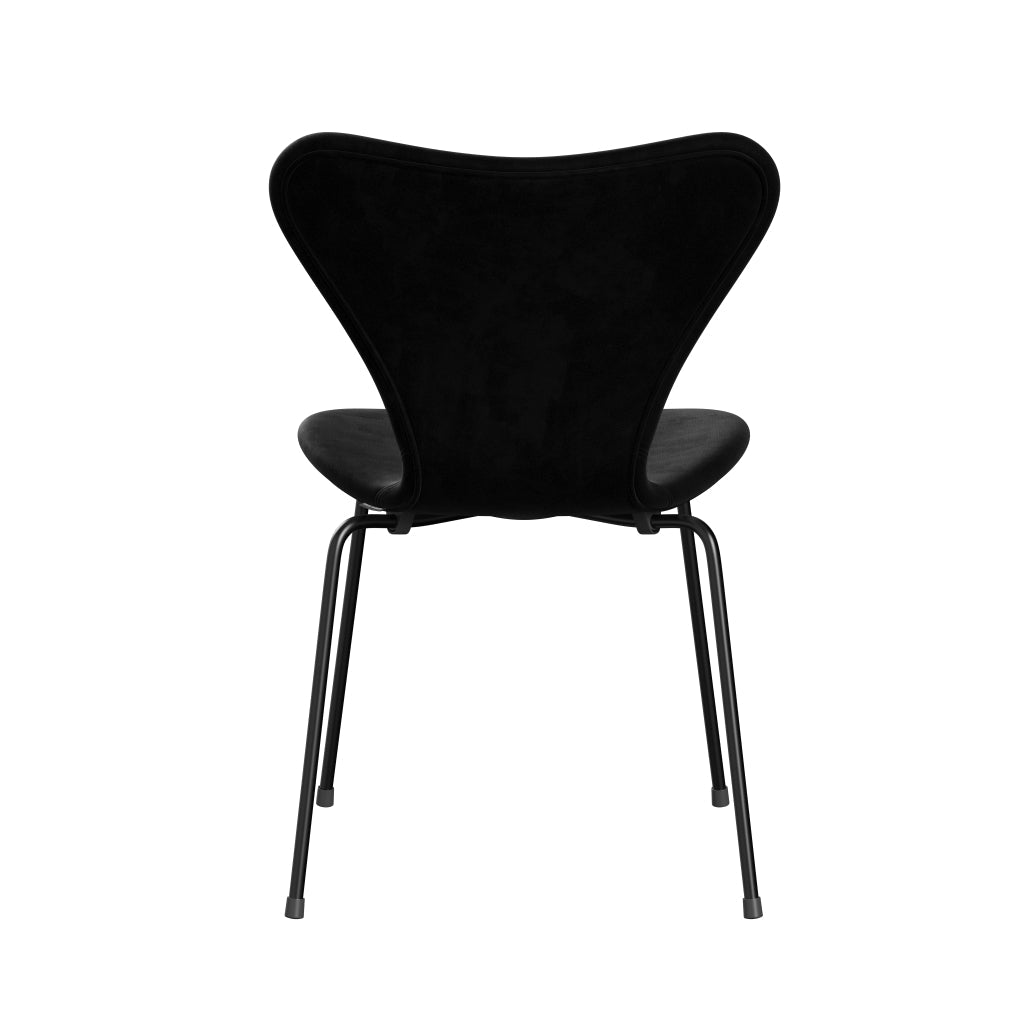 [product_category]-Fritz Hansen 3107 Chair Full Upholstery, Black/Belfast Velvet Night Black-Fritz Hansen-3107FU-BEL150-DRBL-FRI-4