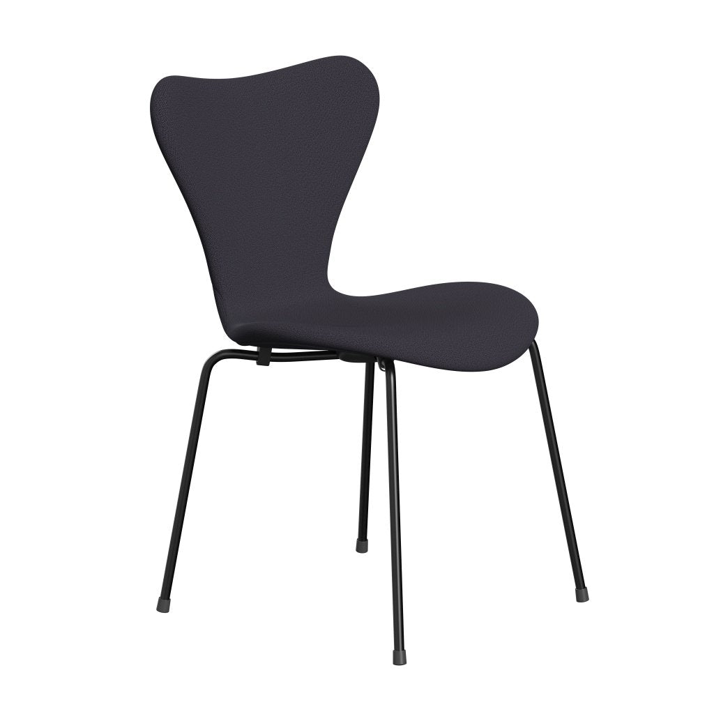 [product_category]-Fritz Hansen 3107 Chair Full Upholstery, Black/Capture Blue Charcoal-Fritz Hansen-3107FU-CP5201-DRBL-FRI-2