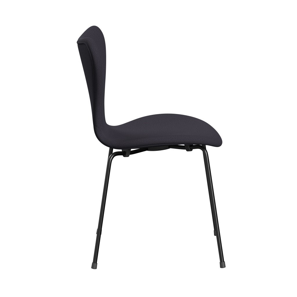 [product_category]-Fritz Hansen 3107 Chair Full Upholstery, Black/Capture Blue Charcoal-Fritz Hansen-3107FU-CP5201-DRBL-FRI-3