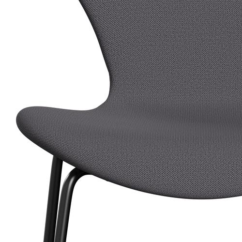 [product_category]-Fritz Hansen 3107 Chair Full Upholstery, Black/Capture Dark Grey-Fritz Hansen-3107FU-CP4601-DRBL-FRI-6