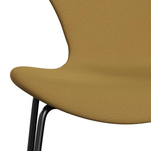 [product_category]-Fritz Hansen 3107 Chair Full Upholstery, Black/Capture Mustard Light-Fritz Hansen-3107FU-CP6801-DRBL-FRI-6