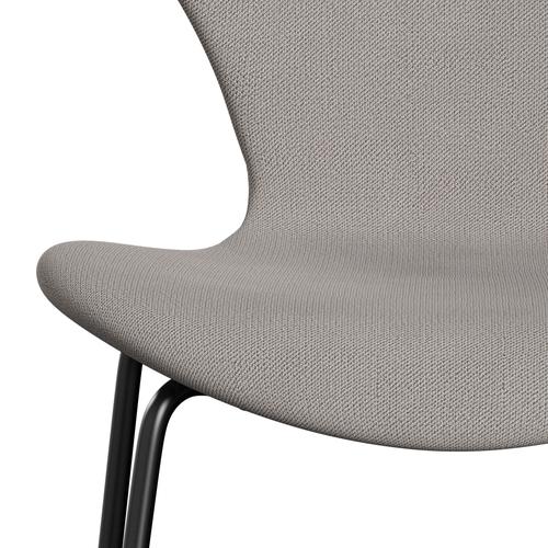 [product_category]-Fritz Hansen 3107 Chair Full Upholstery, Black/Capture Warm Grey Light-Fritz Hansen-3107FU-CP4101-DRBL-FRI-6