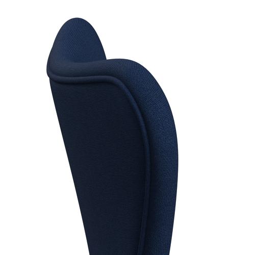 [product_category]-Fritz Hansen 3107 Chair Full Upholstery, Black/Christianshavn Blue Uni-Fritz Hansen-3107FU-CH1153-DRBL-FRI-5