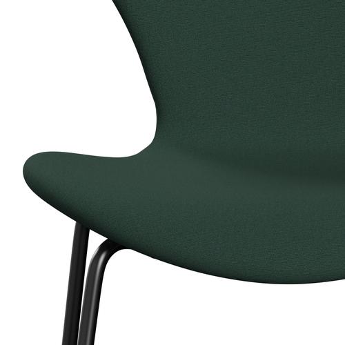 [product_category]-Fritz Hansen 3107 Chair Full Upholstery, Black/Christianshavn Dark Green Uni-Fritz Hansen-3107FU-CH1160-DRBL-FRI-6