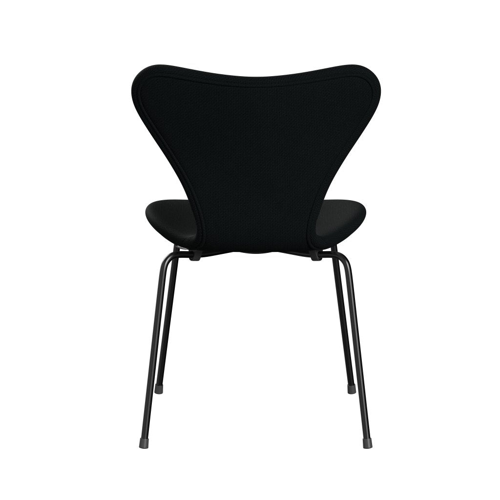 Fritz Hansen 3107 Chair Full Upholstery, Black/Diablo Black