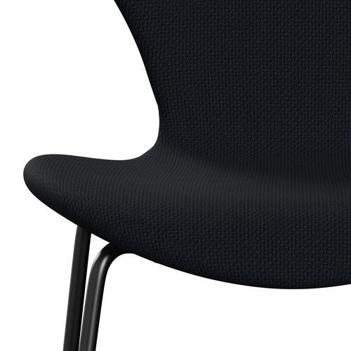 [product_category]-Fritz Hansen 3107 Chair Full Upholstery, Black/Diablo Dark Blue-Fritz Hansen-3107FU-DIA800-DRBL-FRI-6