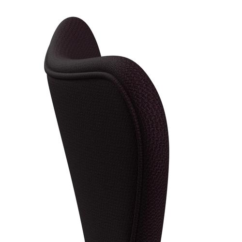 [product_category]-Fritz Hansen 3107 Chair Full Upholstery, Black/Diablo Plum-Fritz Hansen-3107FU-DIA301-DRBL-FRI-5