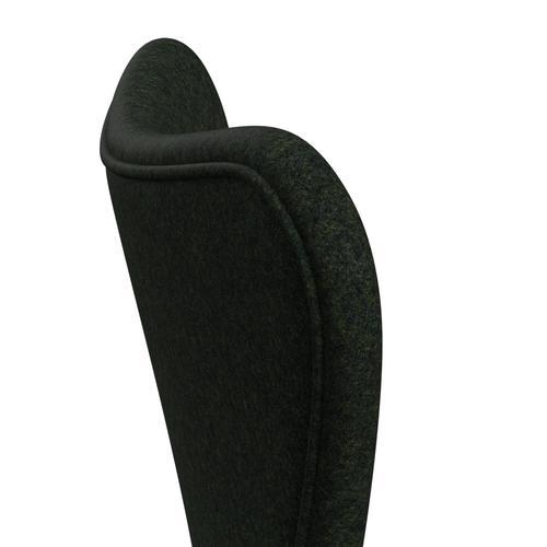[product_category]-Fritz Hansen 3107 Chair Full Upholstery, Black/Divina Md Moss Green-Fritz Hansen-3107FU-DMD973-DRBL-FRI-5