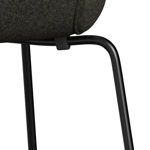 [product_category]-Fritz Hansen 3107 Chair Full Upholstery, Black/Divina Melange Grey Brown-Fritz Hansen-3107FU-DIM277-DRBL-FRI-7