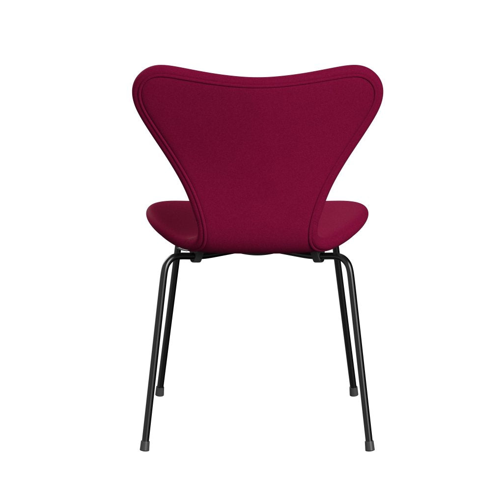 [product_category]-Fritz Hansen 3107 Chair Full Upholstery, Black/Divina Pink Dark-Fritz Hansen-3107FU-DIV662-DRBL-FRI-4