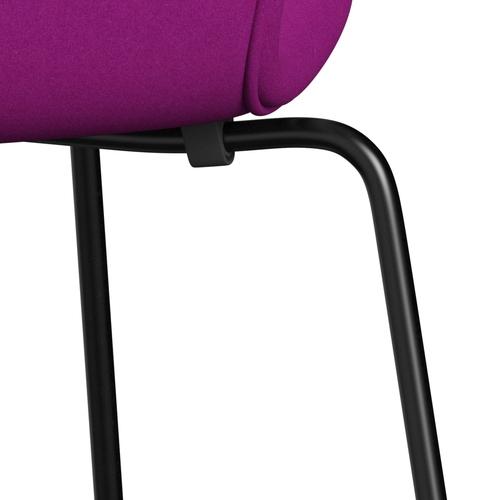 [product_category]-Fritz Hansen 3107 Chair Full Upholstery, Black/Divina Violet (Div666)-Fritz Hansen-3107FU-DIV666-DRBL-FRI-7