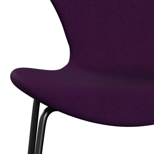 [product_category]-Fritz Hansen 3107 Chair Full Upholstery, Black/Divina Violet (Div696)-Fritz Hansen-3107FU-DIV696-DRBL-FRI-6