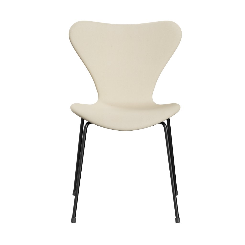 [product_category]-Fritz Hansen 3107 Chair Full Upholstery, Black/Divina White-Fritz Hansen-3107FU-DIV106-DRBL-FRI-1