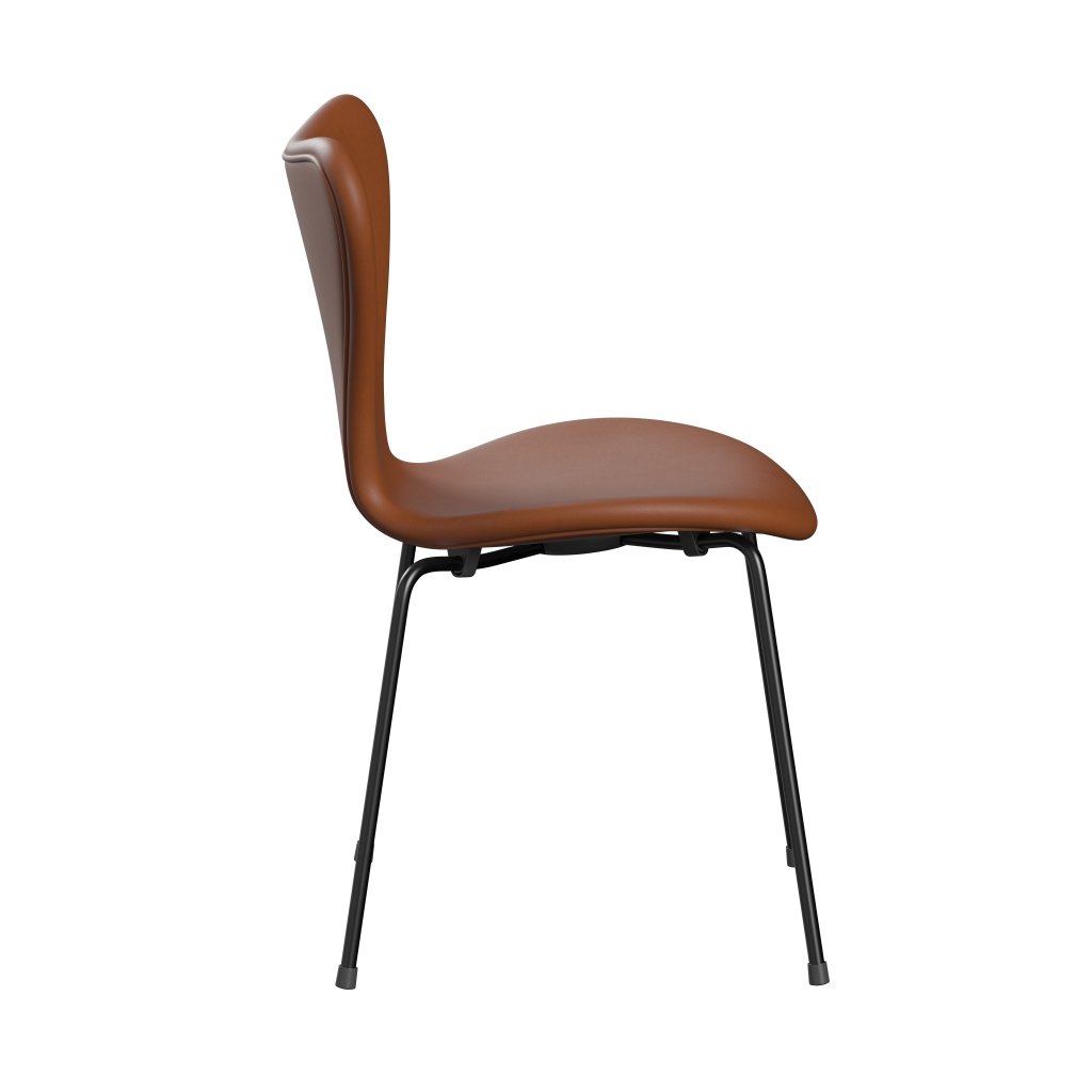 [product_category]-Fritz Hansen 3107 Chair Full Upholstery, Black/Essential Walnut-Fritz Hansen-3107FU-STWALT-DRBL-FRI-3