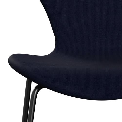 [product_category]-Fritz Hansen 3107 Chair Full Upholstery, Black/Fame Blackblue-Fritz Hansen-3107FU-F66132-DRBL-FRI-6