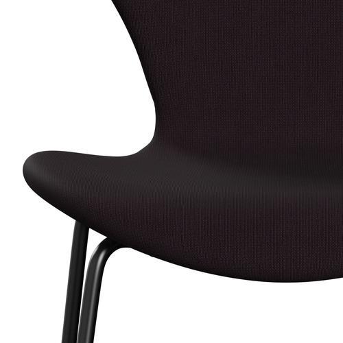 [product_category]-Fritz Hansen 3107 Chair Full Upholstery, Black/Fame Brown (F61108)-Fritz Hansen-3107FU-F61108-DRBL-FRI-6
