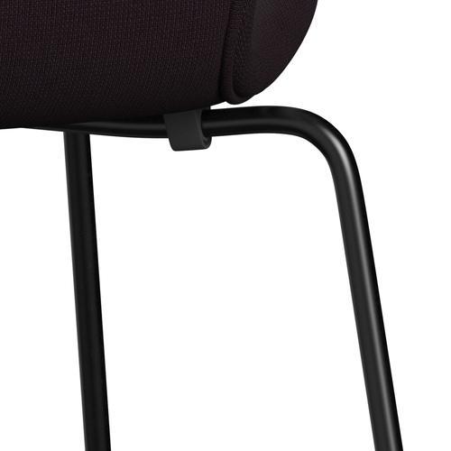[product_category]-Fritz Hansen 3107 Chair Full Upholstery, Black/Fame Brown (F61108)-Fritz Hansen-3107FU-F61108-DRBL-FRI-7