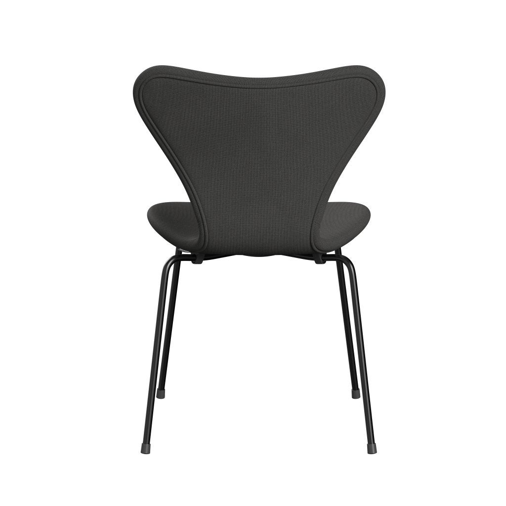 [product_category]-Fritz Hansen 3107 Chair Full Upholstery, Black/Fame Dark Grey-Fritz Hansen-3107FU-F61133-DRBL-FRI-4