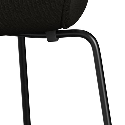 [product_category]-Fritz Hansen 3107 Chair Full Upholstery, Black/Fame Dark-Fritz Hansen-3107FU-F61134-DRBL-FRI-7