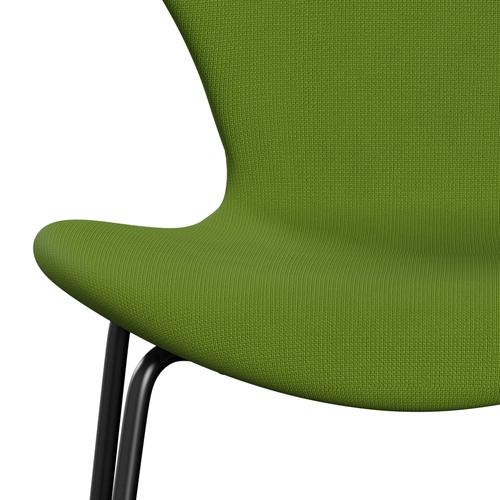 [product_category]-Fritz Hansen 3107 Chair Full Upholstery, Black/Fame Green-Fritz Hansen-3107FU-F68035-DRBL-FRI-6