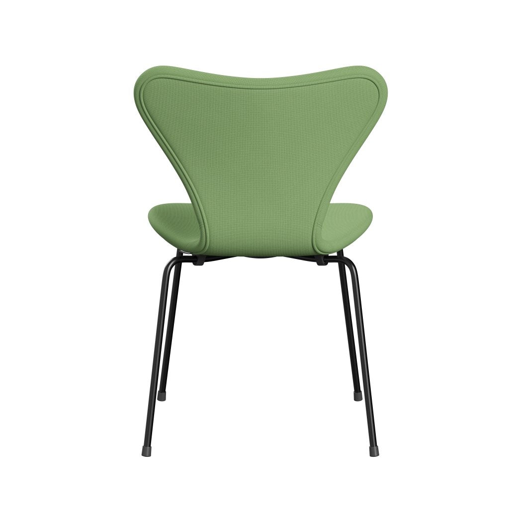 [product_category]-Fritz Hansen 3107 Chair Full Upholstery, Black/Fame Light Green-Fritz Hansen-3107FU-F68147-DRBL-FRI-4