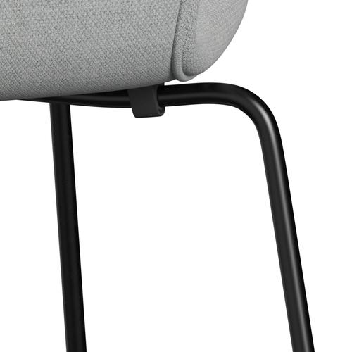 [product_category]-Fritz Hansen 3107 Chair Full Upholstery, Black/Fiord Grey/Medium Grey-Fritz Hansen-3107FU-FIO121-DRBL-FRI-7