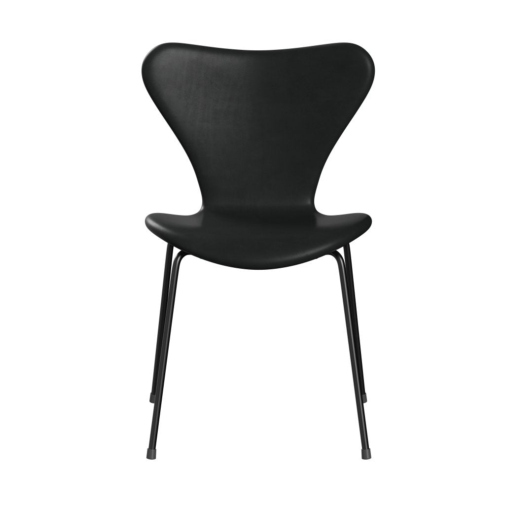 [product_category]-Fritz Hansen 3107 Chair Full Upholstery, Black/Grace Black-Fritz Hansen-3107FU-ELBLA-DRBL-FRI-1