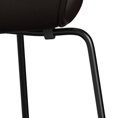 [product_category]-Fritz Hansen 3107 Chair Full Upholstery, Black/Grace Dark Brown-Fritz Hansen-3107FU-ELDBR-DRBL-FRI-7