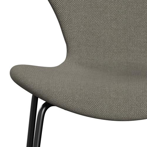 [product_category]-Fritz Hansen 3107 Chair Full Upholstery, Black/Hallingdal Beige-Fritz Hansen-3107FU-HAL123-DRBL-FRI-6