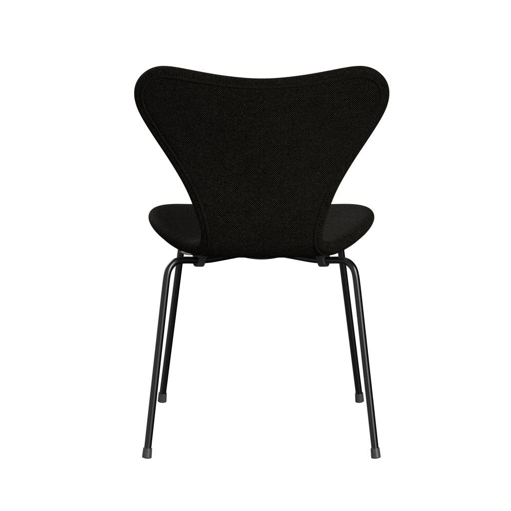 [product_category]-Fritz Hansen 3107 Chair Full Upholstery, Black/Hallingdal Black/Grey (Hal173)-Fritz Hansen-3107FU-HAL173-DRBL-FRI-4