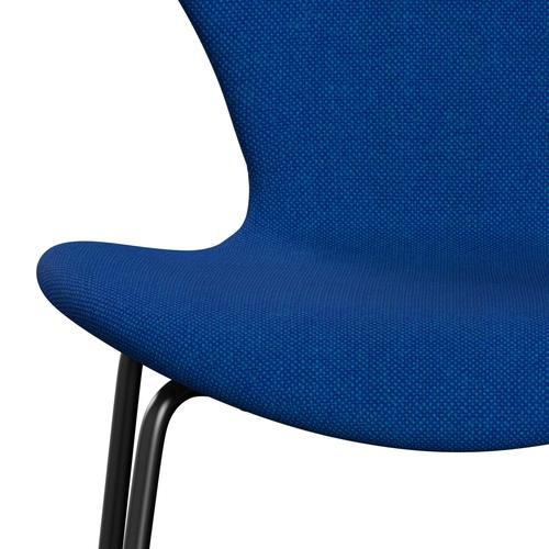 [product_category]-Fritz Hansen 3107 Chair Full Upholstery, Black/Hallingdal Blue/Light Turquoise-Fritz Hansen-3107FU-HAL810-DRBL-FRI-6