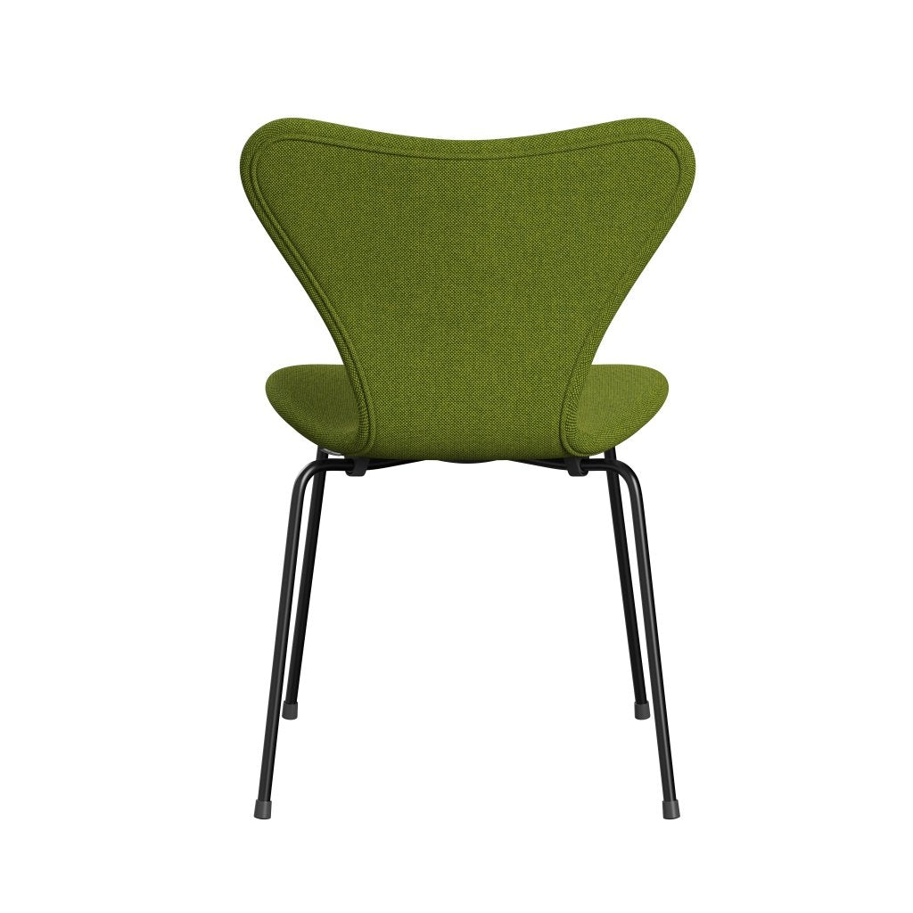 [product_category]-Fritz Hansen 3107 Chair Full Upholstery, Black/Hallingdal Green-Fritz Hansen-3107FU-HAL980-DRBL-FRI-4