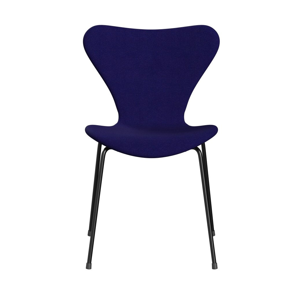 Fritz Hansen 3107 chaise pleine d'ameublement, noir / hallingdal violet sombre