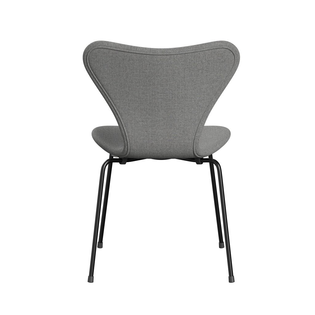 [product_category]-Fritz Hansen 3107 Chair Full Upholstery, Black/Re Wool Wool White/Natural-Fritz Hansen-3107FU-REW108-DRBL-FRI-4