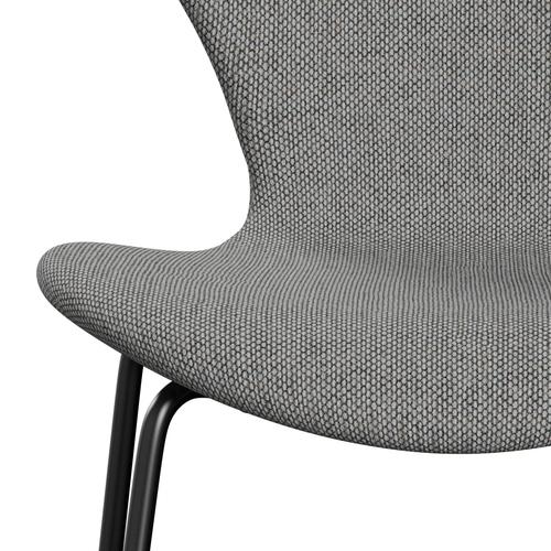 [product_category]-Fritz Hansen 3107 Chair Full Upholstery, Black/Re Wool Wool White/Natural-Fritz Hansen-3107FU-REW108-DRBL-FRI-6