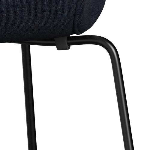 [product_category]-Fritz Hansen 3107 Chair Full Upholstery, Black/Remix Black (Rem796)-Fritz Hansen-3107FU-REM796-DRBL-FRI-7