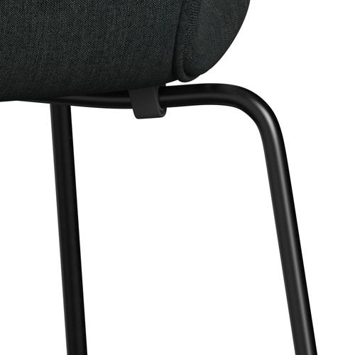 [product_category]-Fritz Hansen 3107 Chair Full Upholstery, Black/Remix Dark Blue Grey-Fritz Hansen-3107FU-REM173-DRBL-FRI-7