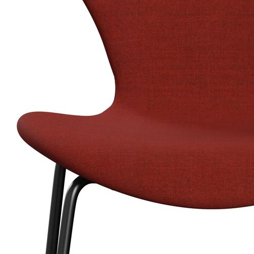 [product_category]-Fritz Hansen 3107 Chair Full Upholstery, Black/Remix Dark Deep Red-Fritz Hansen-3107FU-REM566-DRBL-FRI-6