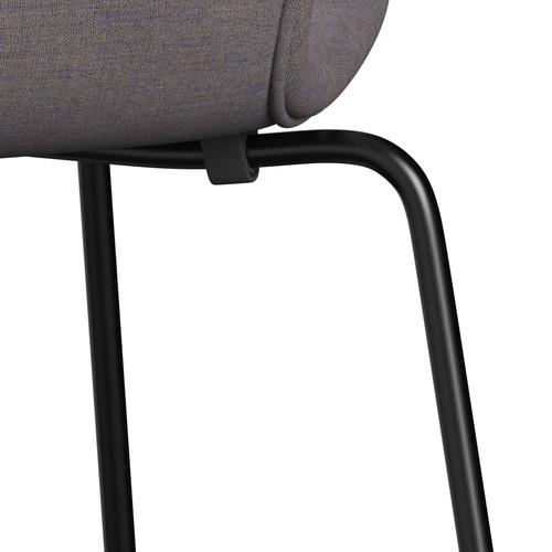 [product_category]-Fritz Hansen 3107 Chair Full Upholstery, Black/Remix Pink Blue-Fritz Hansen-3107FU-REM722-DRBL-FRI-7