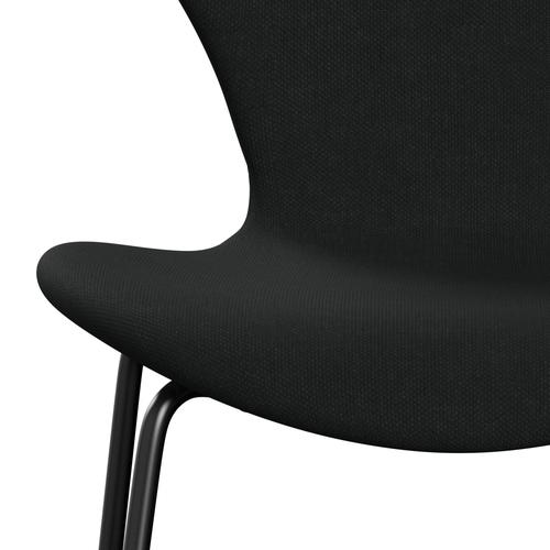 [product_category]-Fritz Hansen 3107 Chair Full Upholstery, Black/Steelcut Black-Fritz Hansen-3107FU-STI190-DRBL-FRI-6