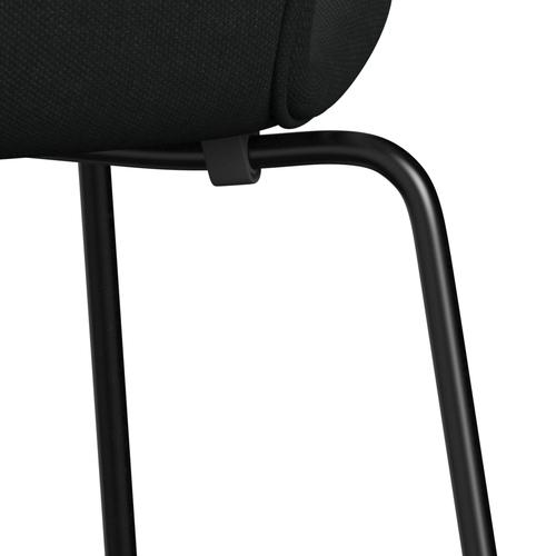 [product_category]-Fritz Hansen 3107 Chair Full Upholstery, Black/Steelcut Black-Fritz Hansen-3107FU-STI190-DRBL-FRI-7