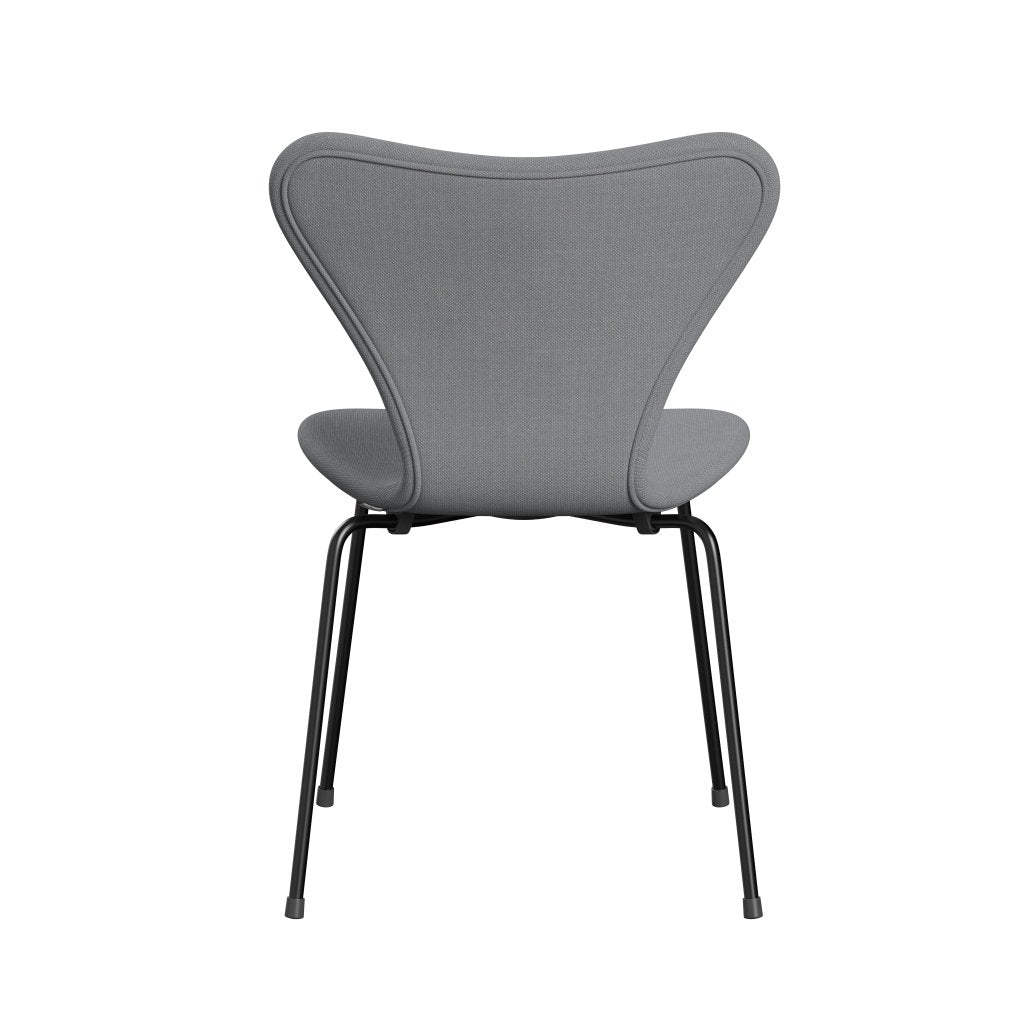 [product_category]-Fritz Hansen 3107 Chair Full Upholstery, Black/Steelcut Light Grey-Fritz Hansen-3107FU-STI140-DRBL-FRI-4