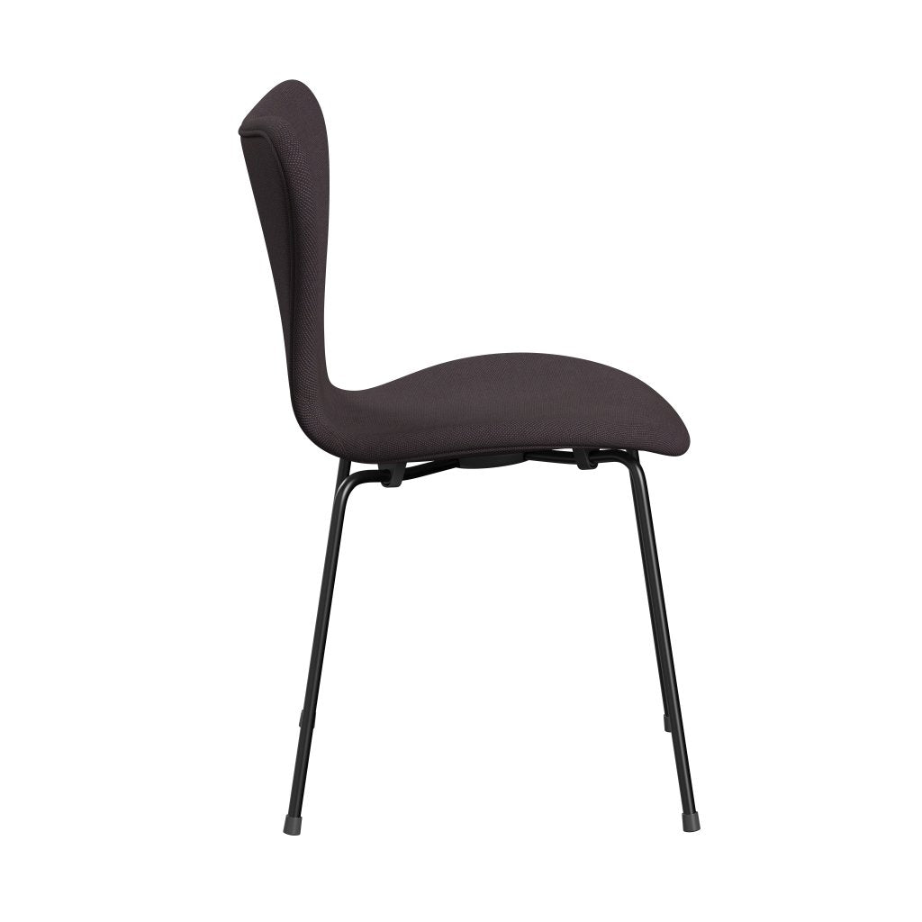 [product_category]-Fritz Hansen 3107 Chair Full Upholstery, Black/Steelcut Trio Brown-Fritz Hansen-3107FU-STR283-DRBL-FRI-3