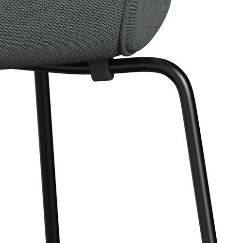 [product_category]-Fritz Hansen 3107 Chair Full Upholstery, Black/Steelcut Trio Charcoal-Fritz Hansen-3107FU-STR153-DRBL-FRI-7