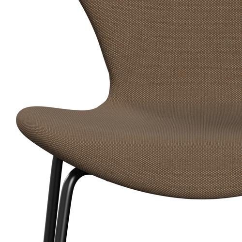 [product_category]-Fritz Hansen 3107 Chair Full Upholstery, Black/Steelcut Trio Military Green-Fritz Hansen-3107FU-STR476-DRBL-FRI-6