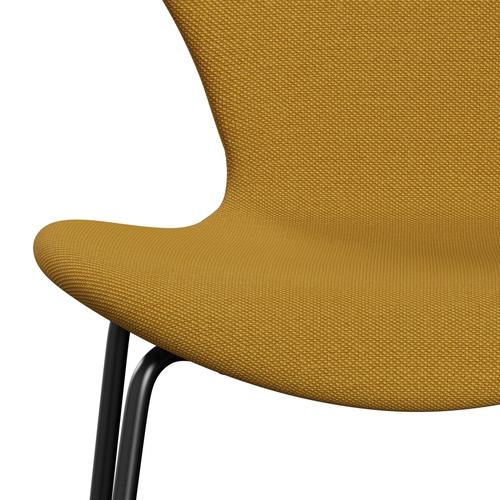 [product_category]-Fritz Hansen 3107 Chair Full Upholstery, Black/Steelcut Trio Mustard-Fritz Hansen-3107FU-STR453-DRBL-FRI-6